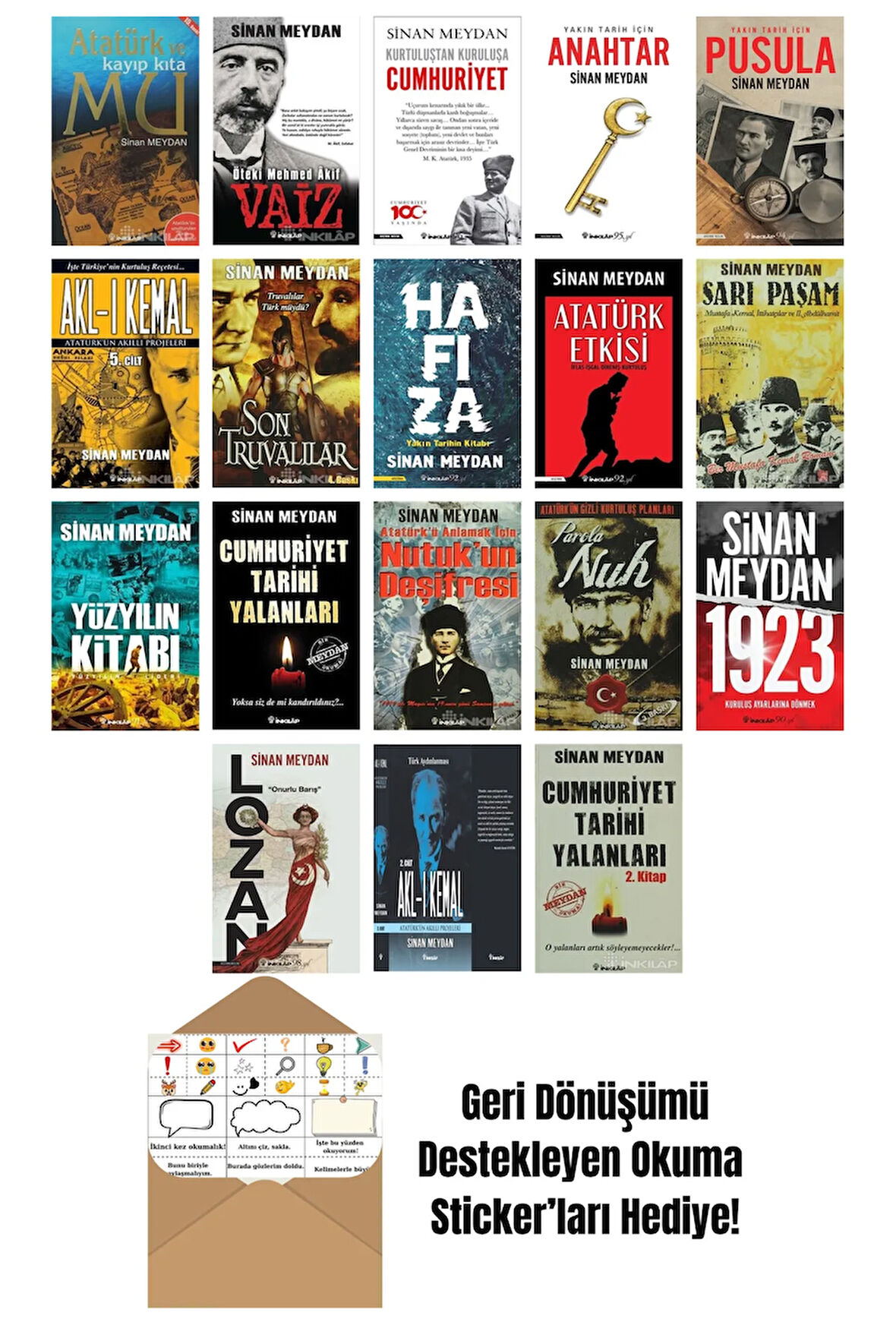 Sinan Meydan 18 Kitap Seti + Okuma Sticker'ları