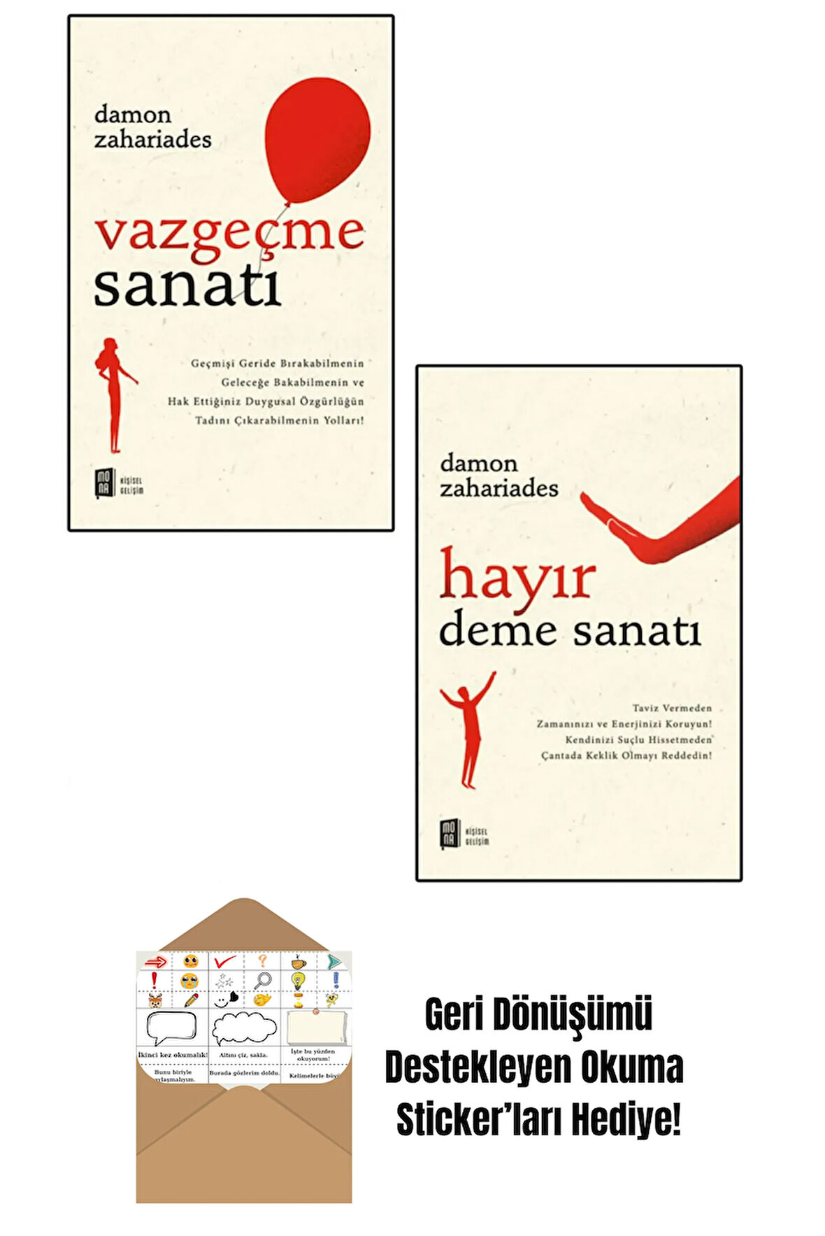 Damon Zahariades 2 Kitap Set + Okuma Sticker'ları