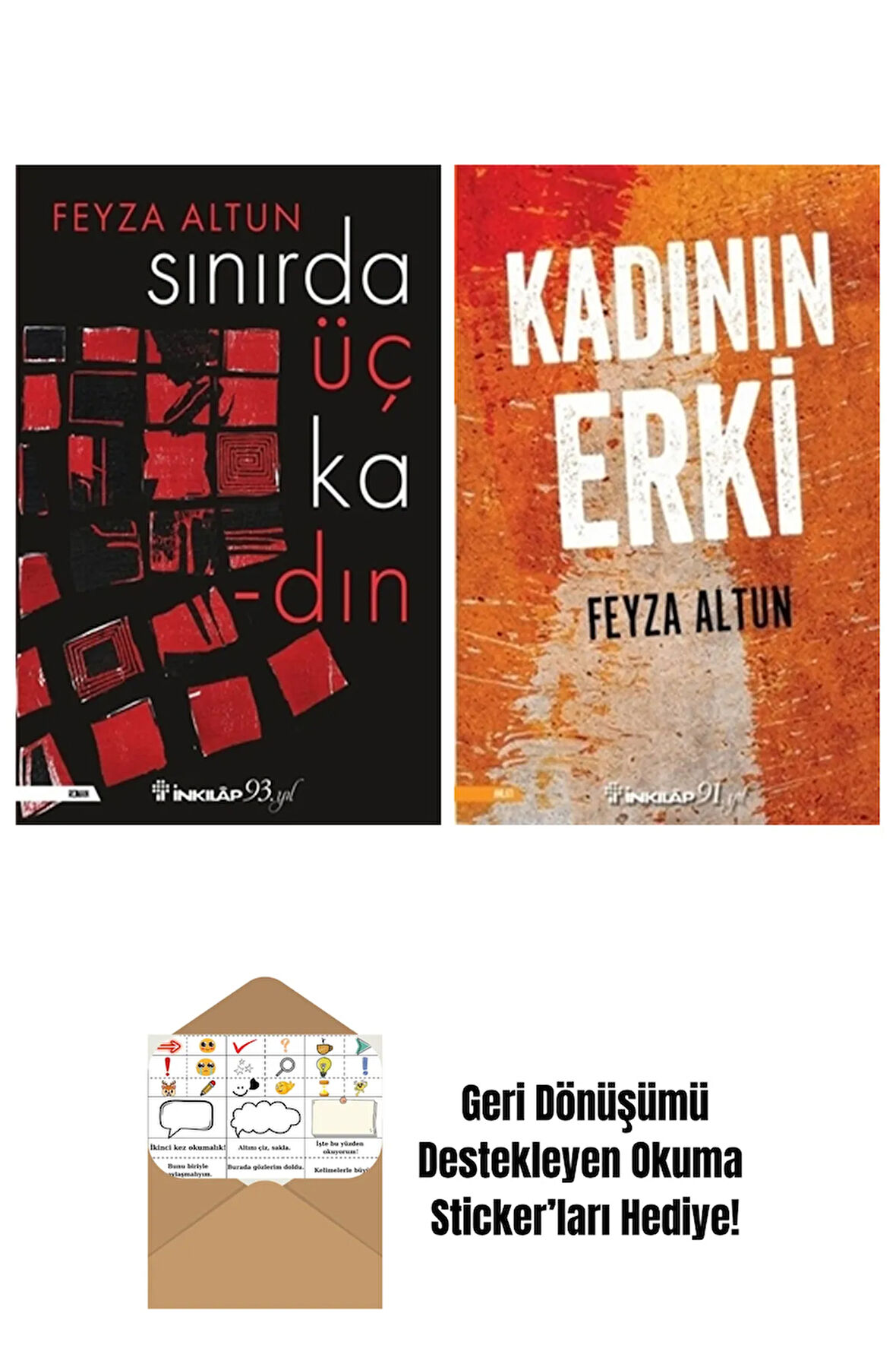 Feyza Altun 2 Kitap Seti + Okuma Sticker'ları