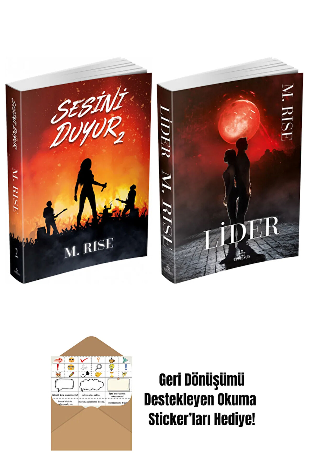 M. Rise 2 Kitap Seti + Okuma Sticker'ları