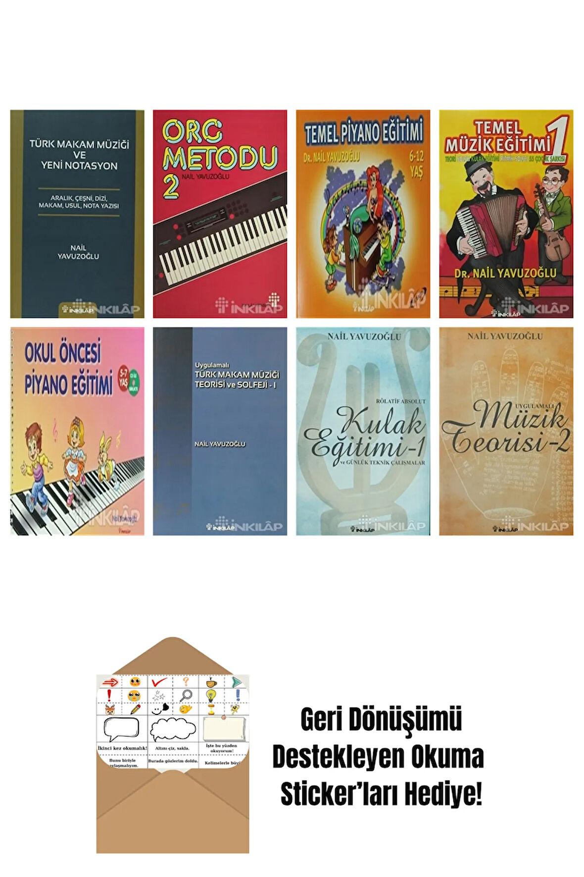 Nail Yavuzoğlu 8 Kitap Seti + Okuma Sticker'ları