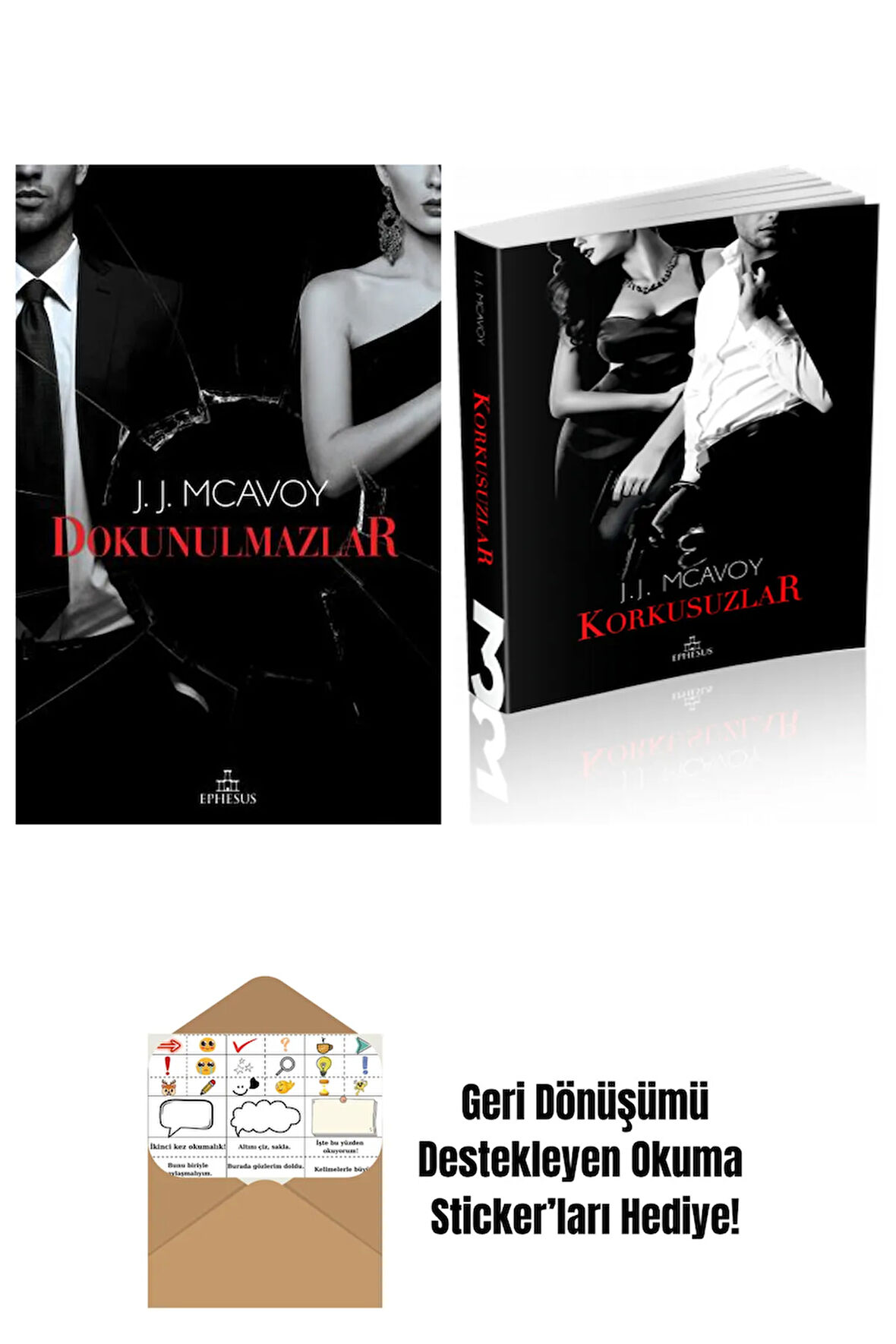 J.J. McAvoy 2 Kitap Seti + Okuma Sticker'ları