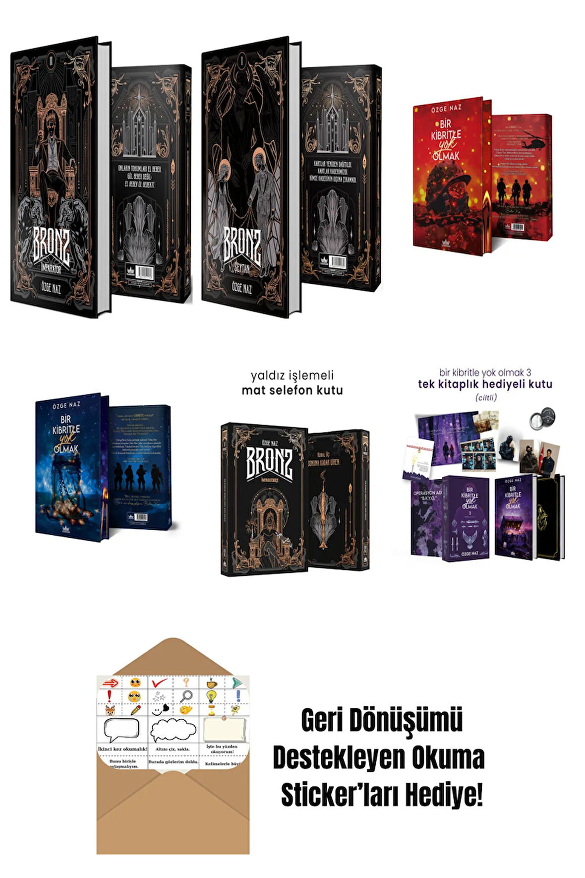 ÖZGE NAZ 6 Kitap Seti + Okuma Sticker'ları