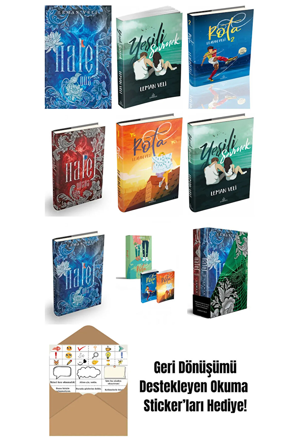 Leman Veli 9 Kitap Seti + Okuma Sticker'ları