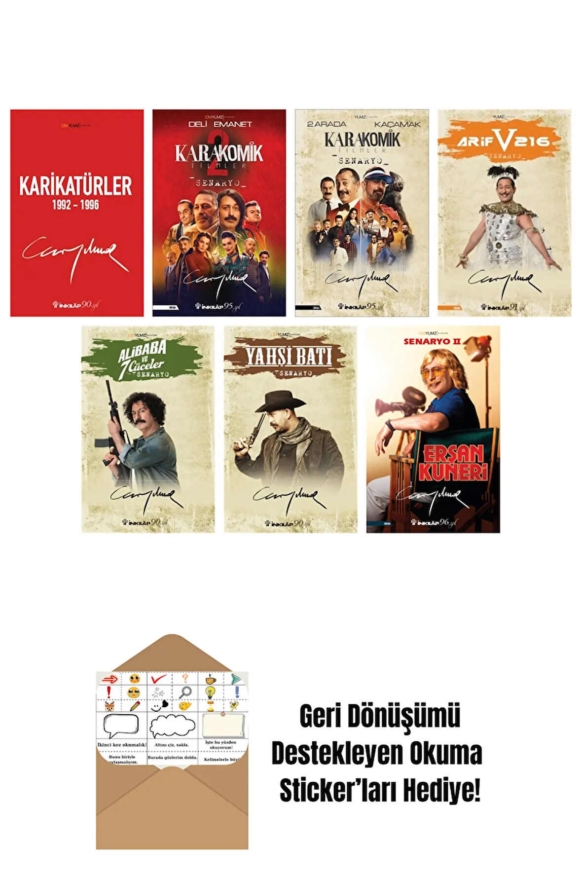 Cem Yılmaz Budan 7 Kitap Seti + Okuma Sticker'ları