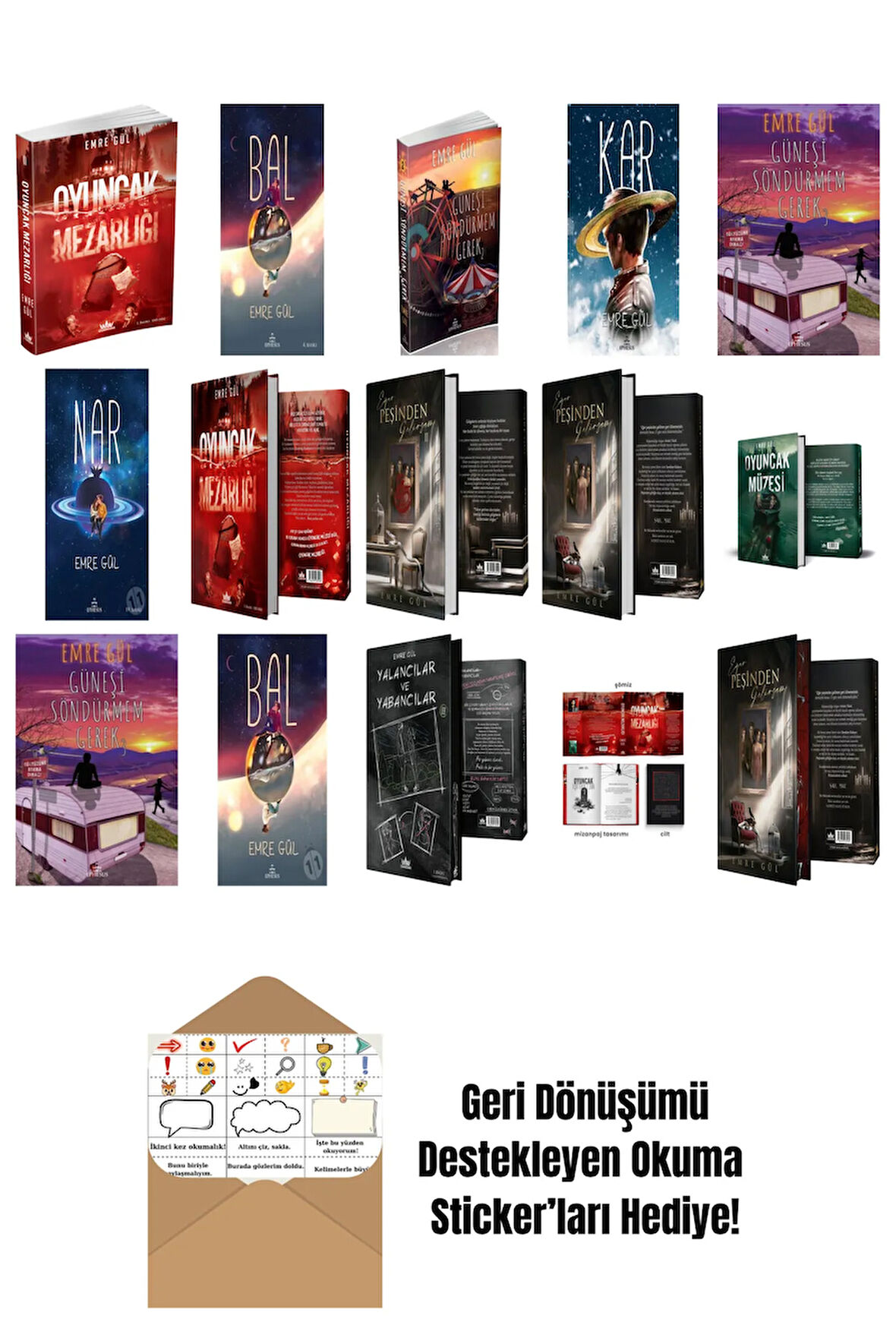 Emre Gül 15 Kitap Seti + Okuma Sticker'ları