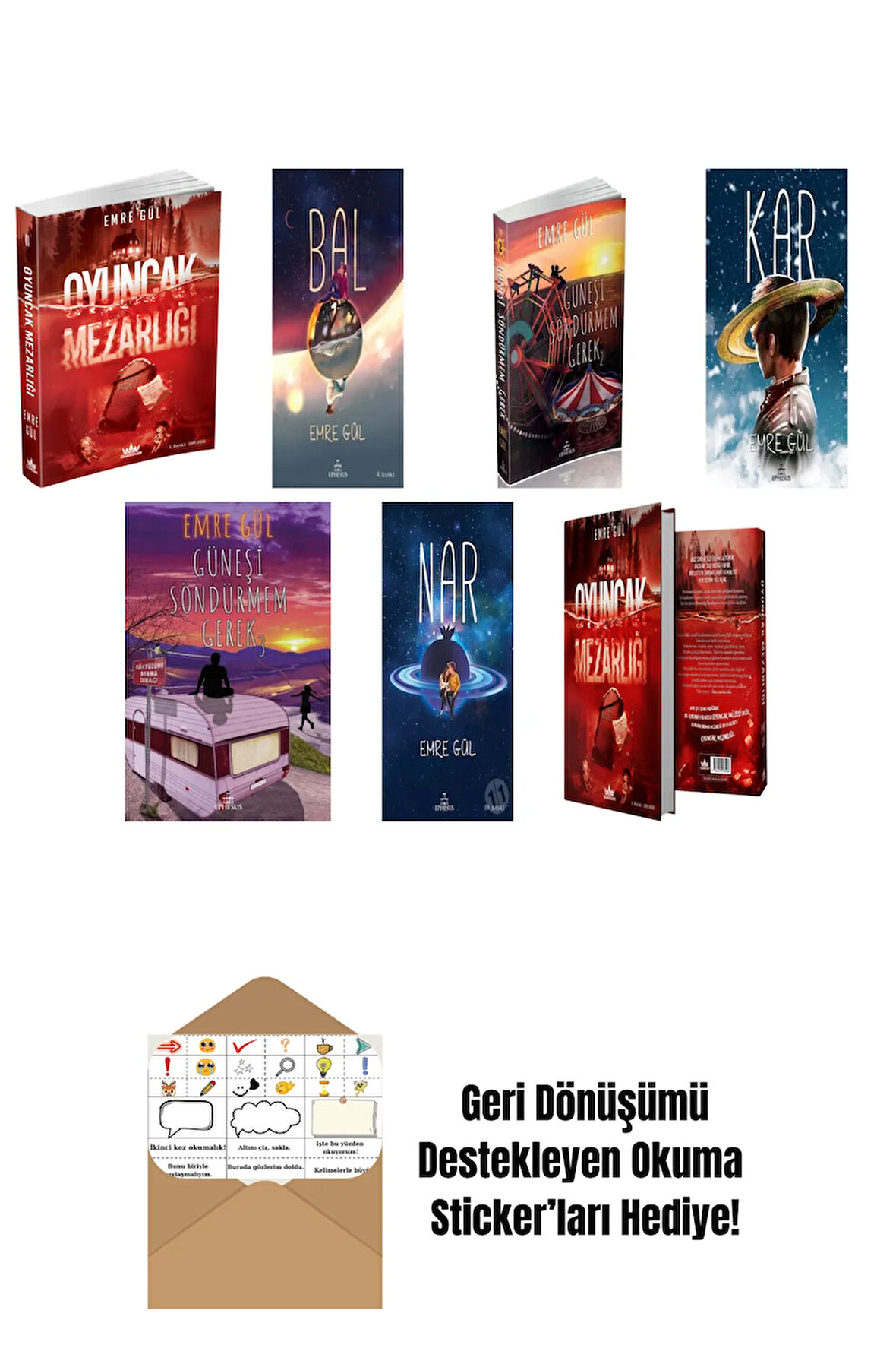 Emre Gül 7 Kitap Seti + Okuma Sticker'ları