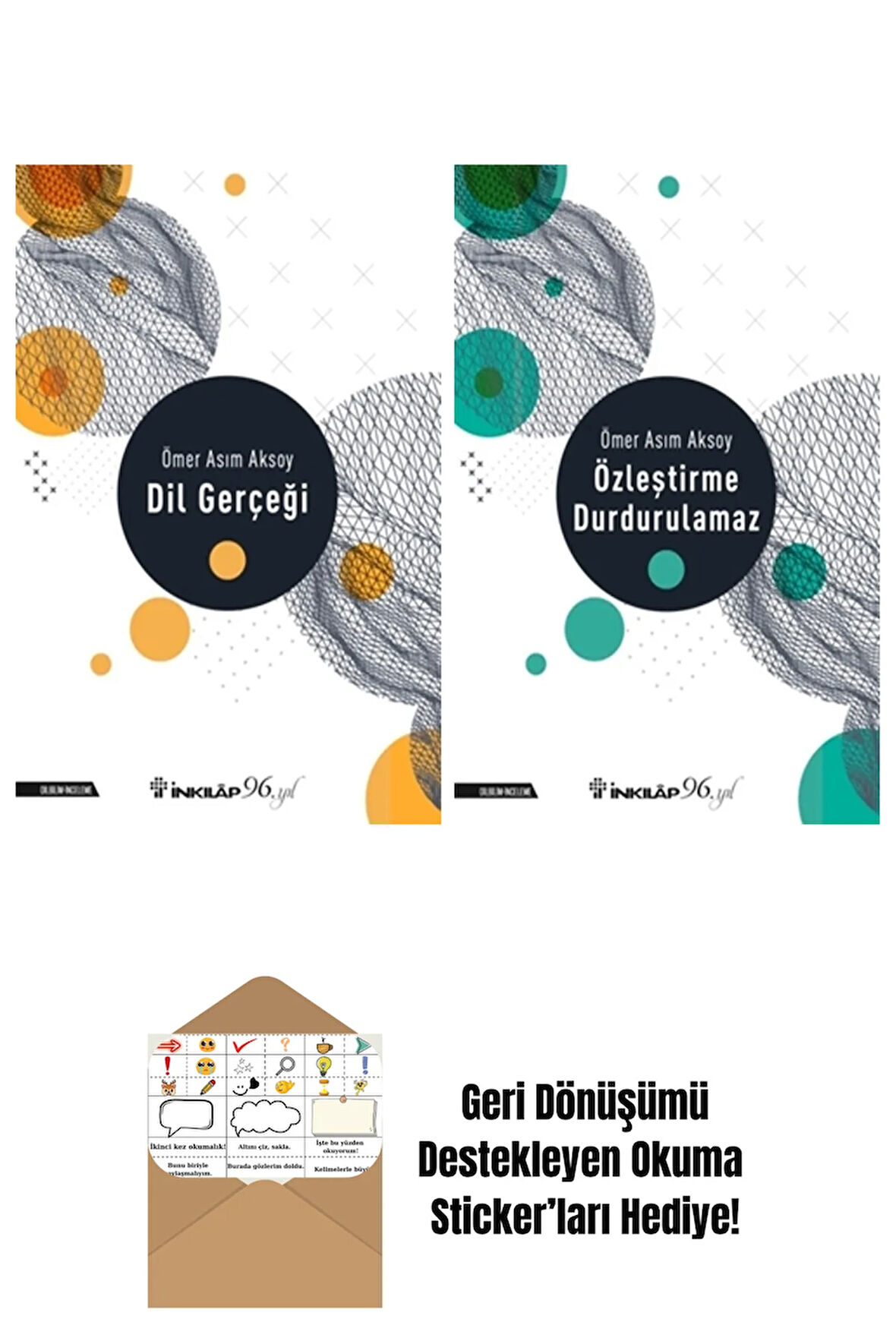 Ömer Asım Aksoy 2 Kitap Seti + Okuma Sticker'ları