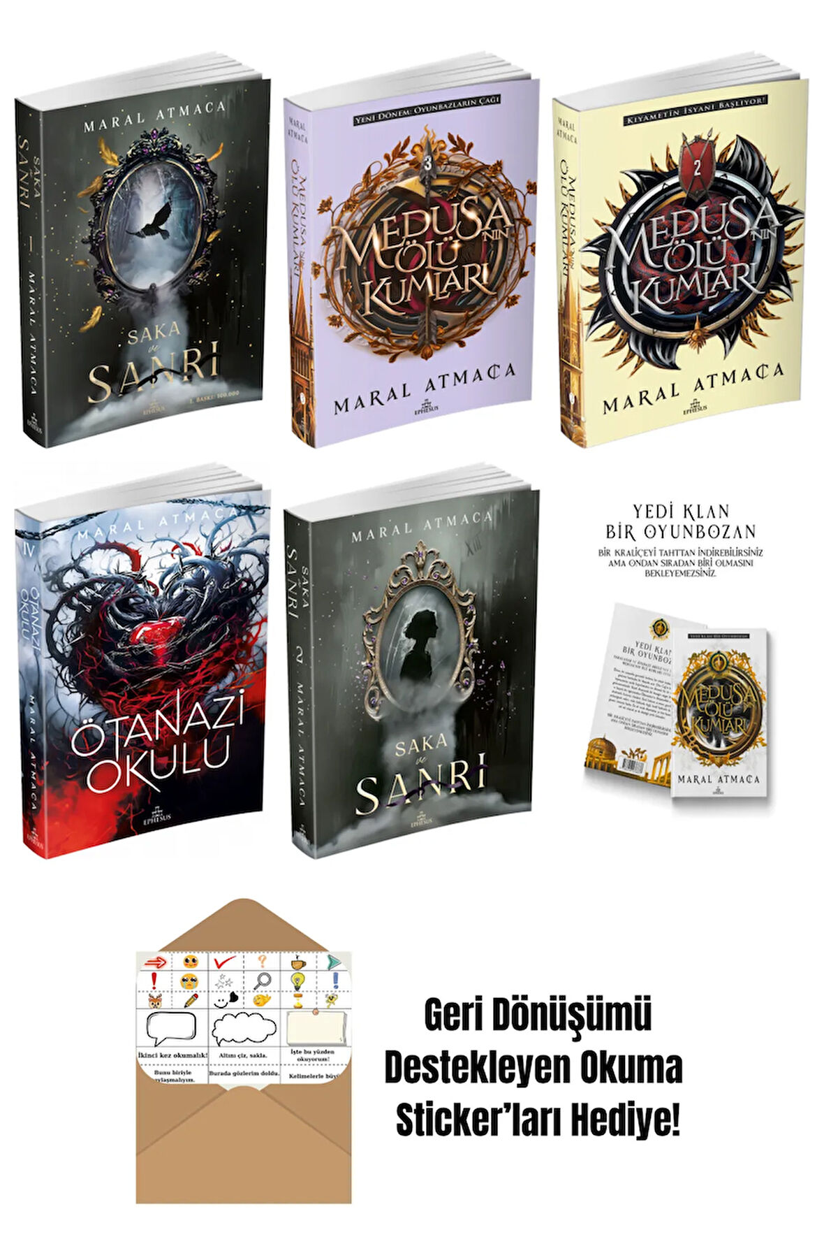 Maral Atmaca 6 Kitap Seti + Okuma Sticker'ları