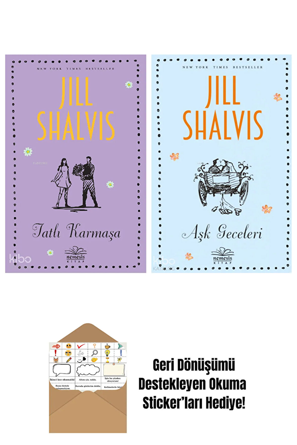 Jill Shalvis 2 Kitap Seti + Okuma Sticker'ları