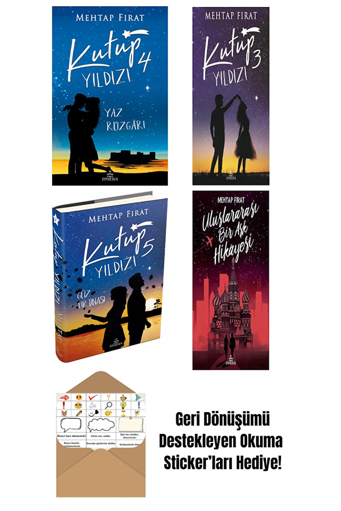 Mehtap Fırat 4 Kitap Seti + Okuma Sticker'ları