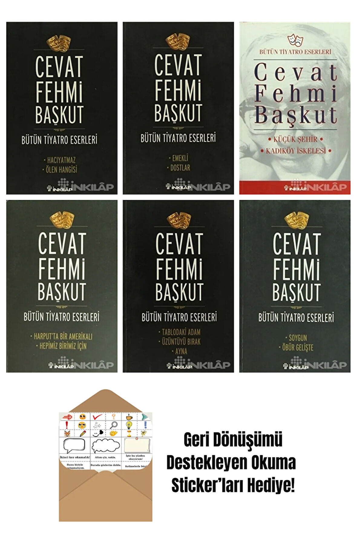 Cevat Fehmi Başkut 6 Kitap Seti + Okuma Sticker'ları
