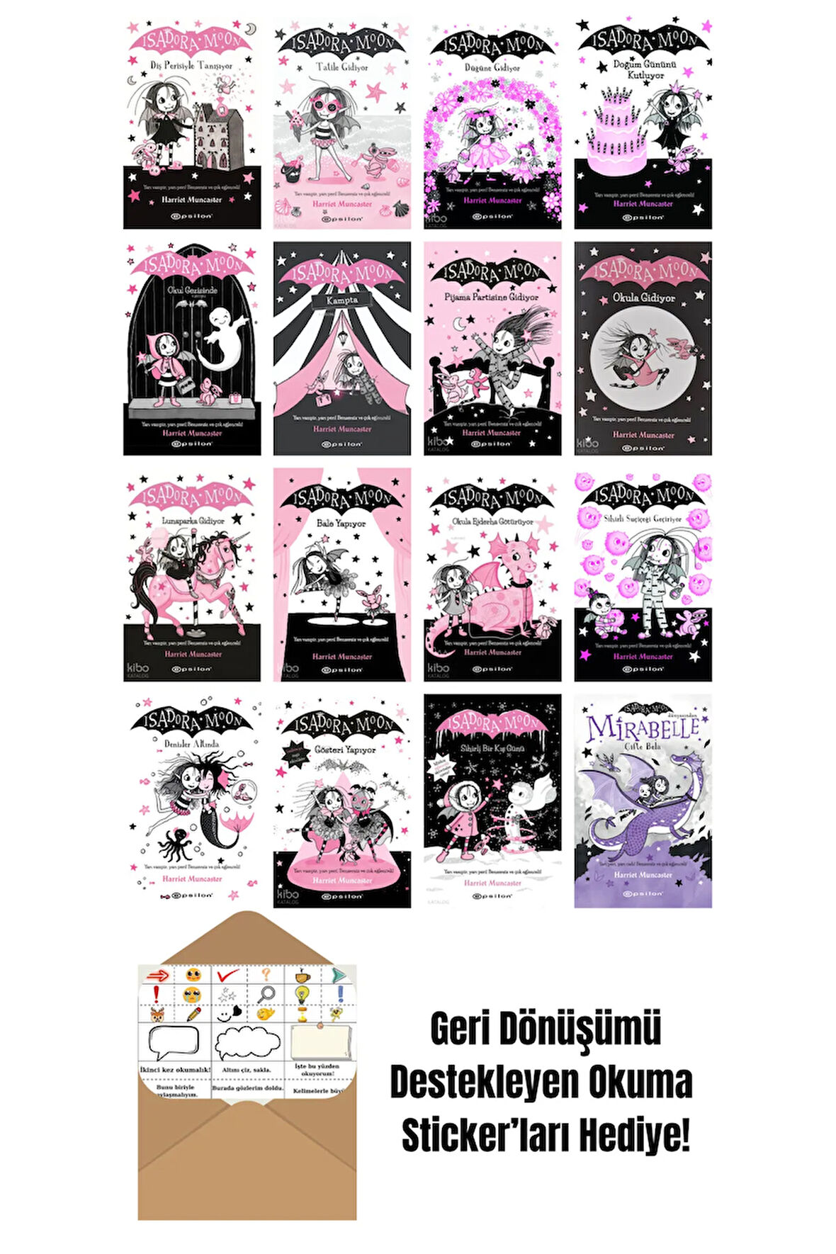 Harriet Muncaster 16 Kitap Seti + Okuma Sticker'ları