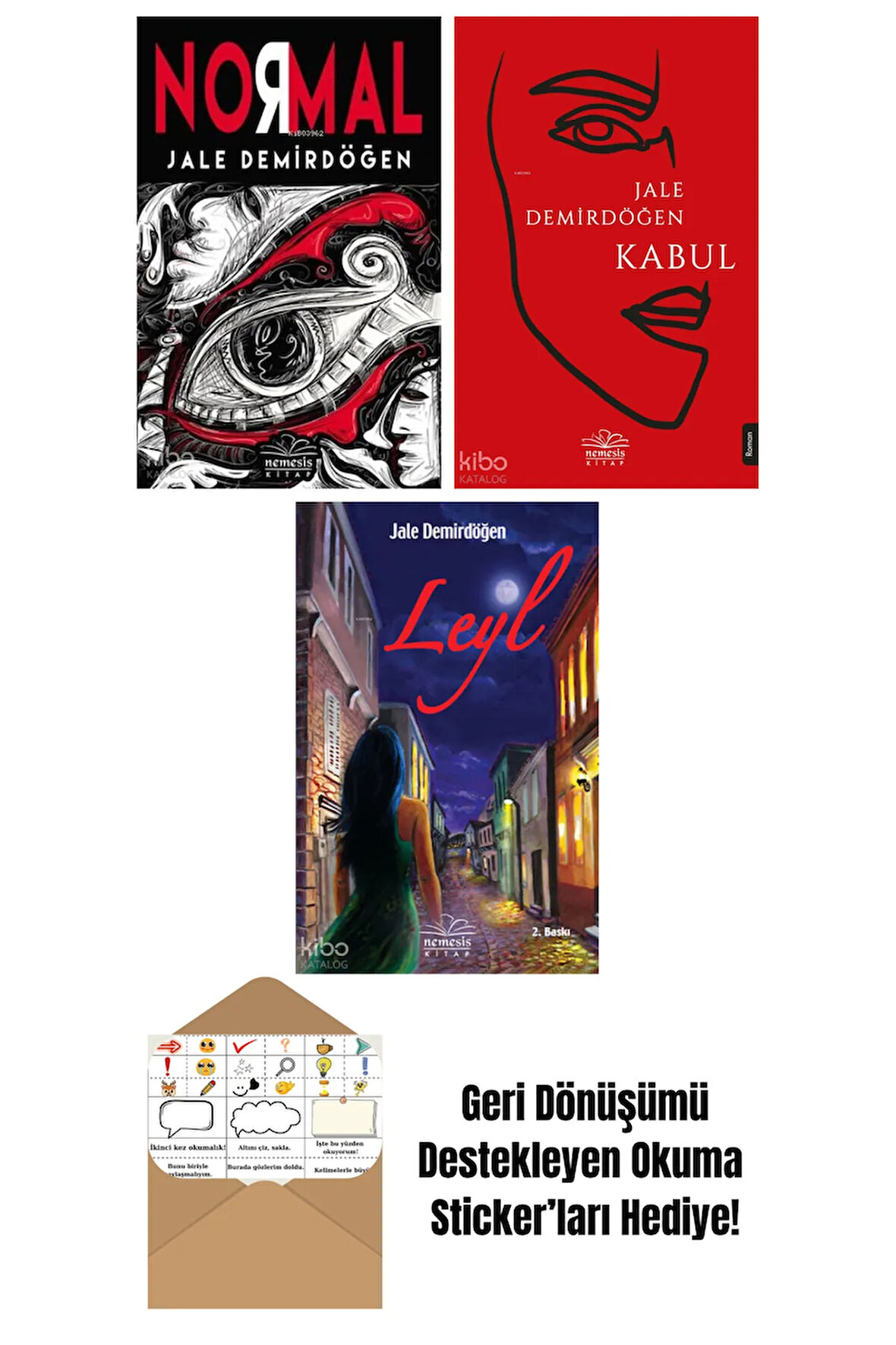 Jale Demirdögen 3 Kitap Seti + Okuma Sticker'ları