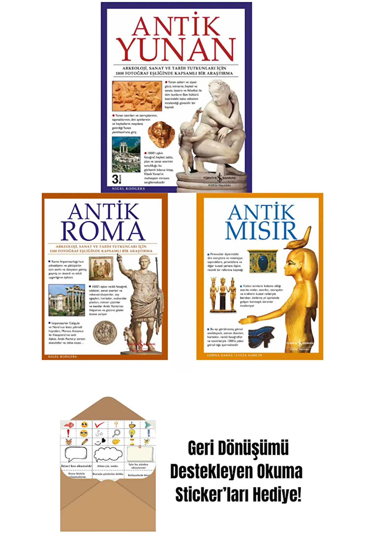 Antik Roma - Antik Mısır - Antik Yunan + Okuma Sticker'ları