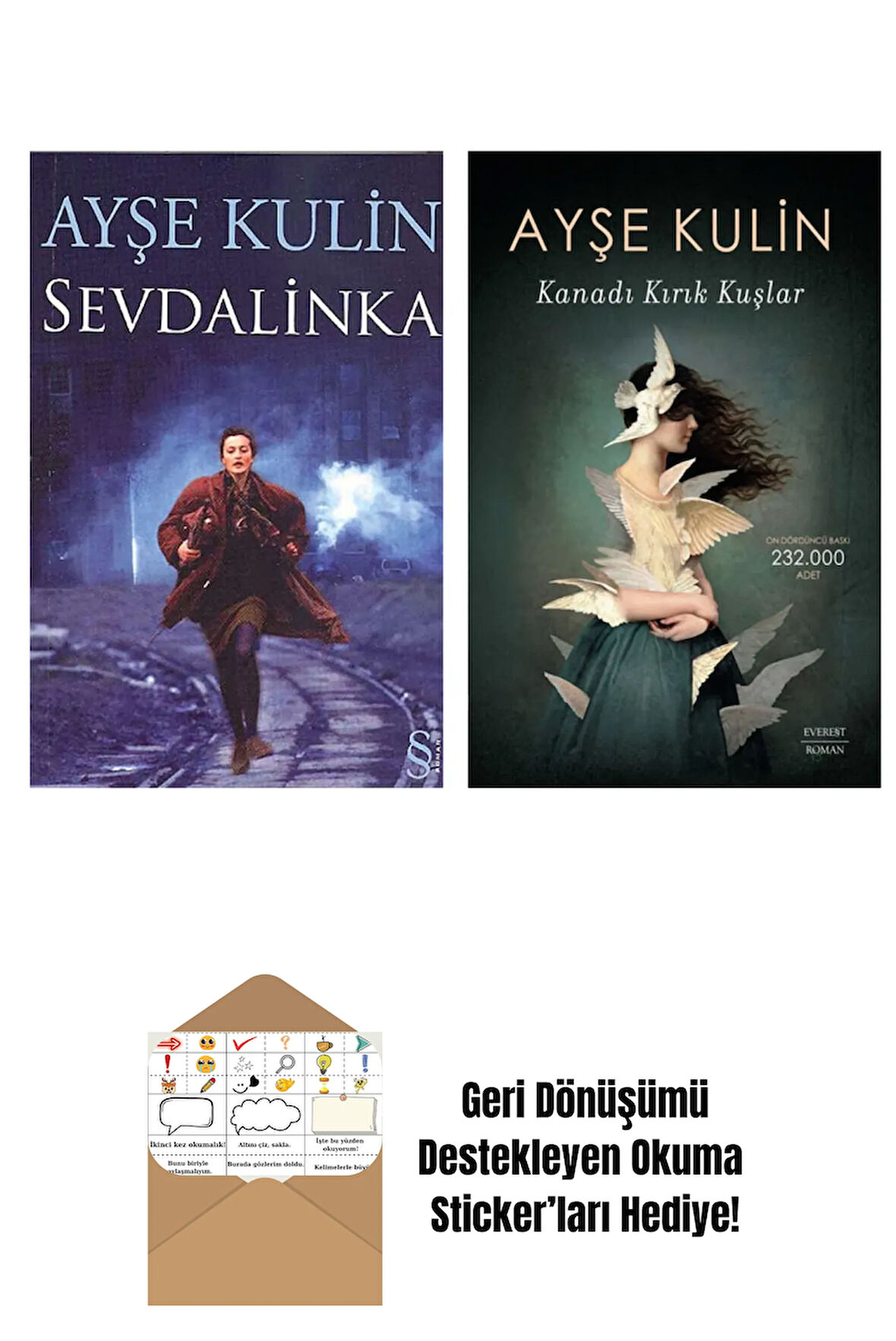 Sevdalinka - Kanadı Kırık Kuşlar - Ayşe Kulin + Okuma Sticker'ları
