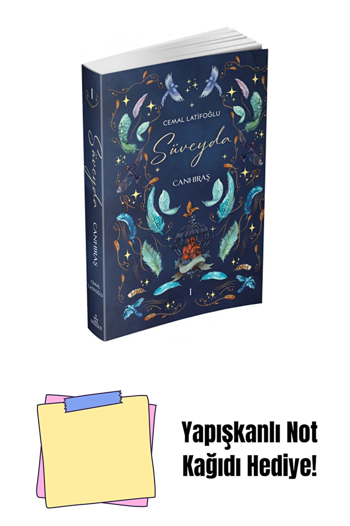 SÜVEYDA - 1:CANHIRAŞ, CİLTSİZ + Yapışkanlı Not Kağıdı