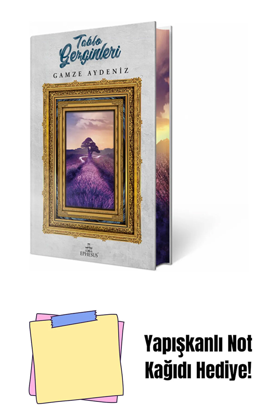 YAN BOYAMALI ÖZEL BASKI- TABLO GEZGİNLERİ -1, CİLTLİ + Yapışkanlı Not Kağıdı