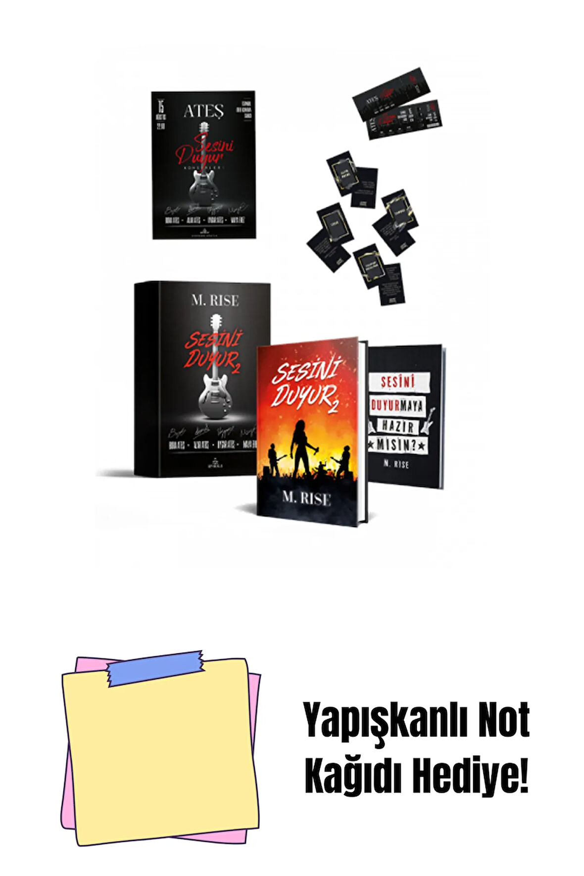 ÖZEL SERİ- SESİNİ DUYUR -2 (TEK KİTAP), CİLTLİ + Yapışkanlı Not Kağıdı