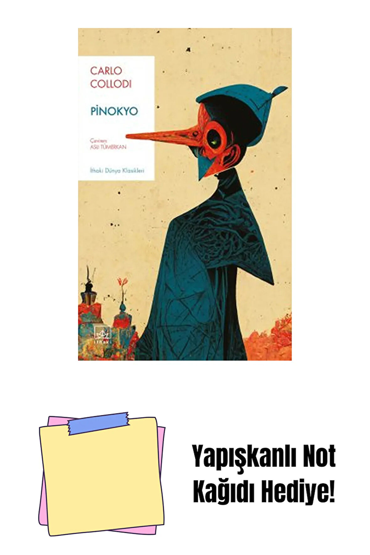 Pinokyo + Yapışkanlı Not Kağıdı