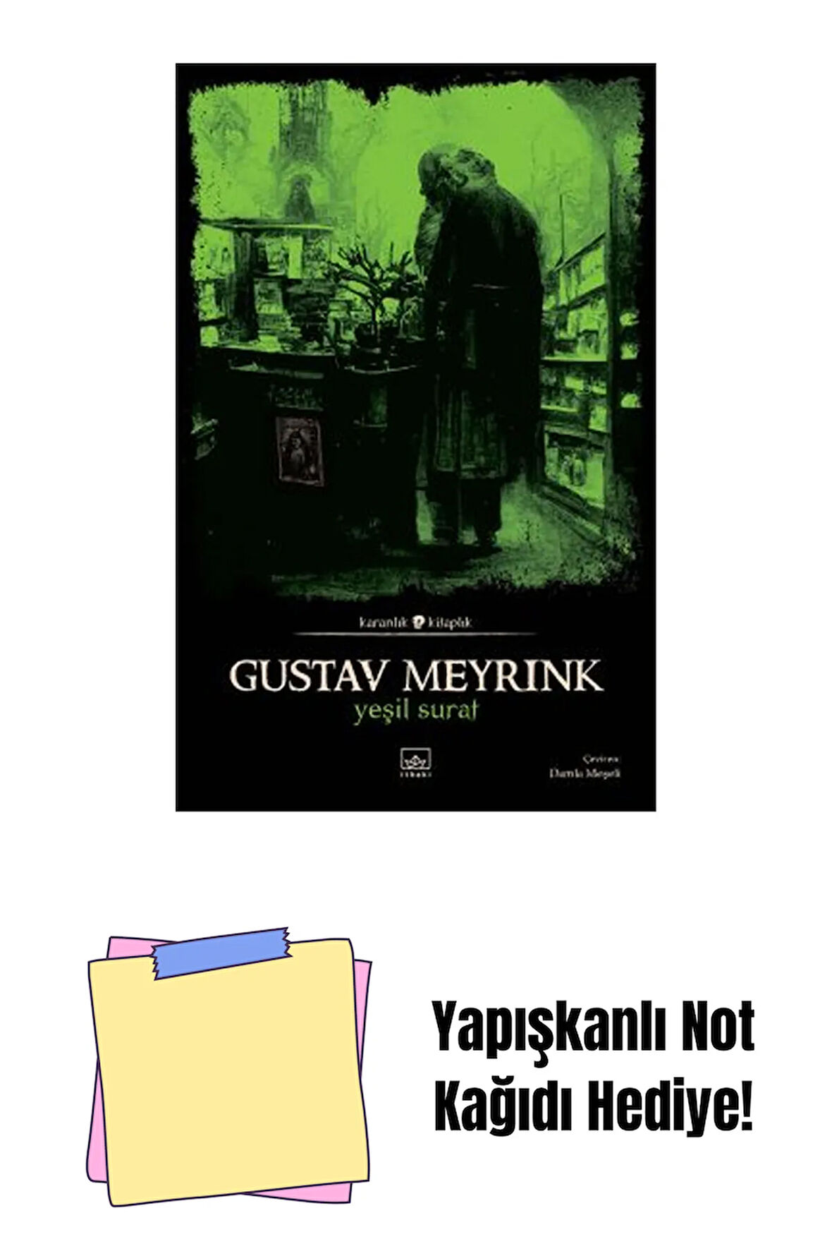 Yeşil Surat + Yapışkanlı Not Kağıdı