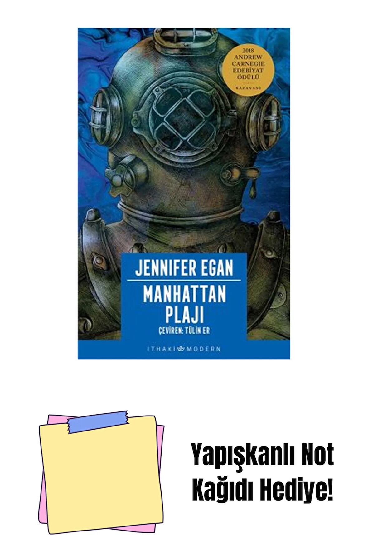 Manhattan Plajı + Yapışkanlı Not Kağıdı