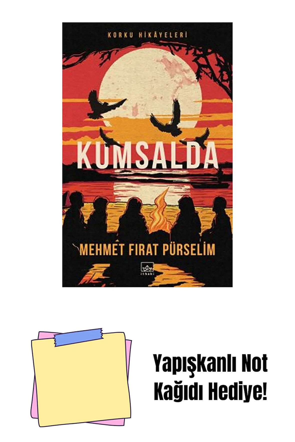 Kumsalda + Yapışkanlı Not Kağıdı