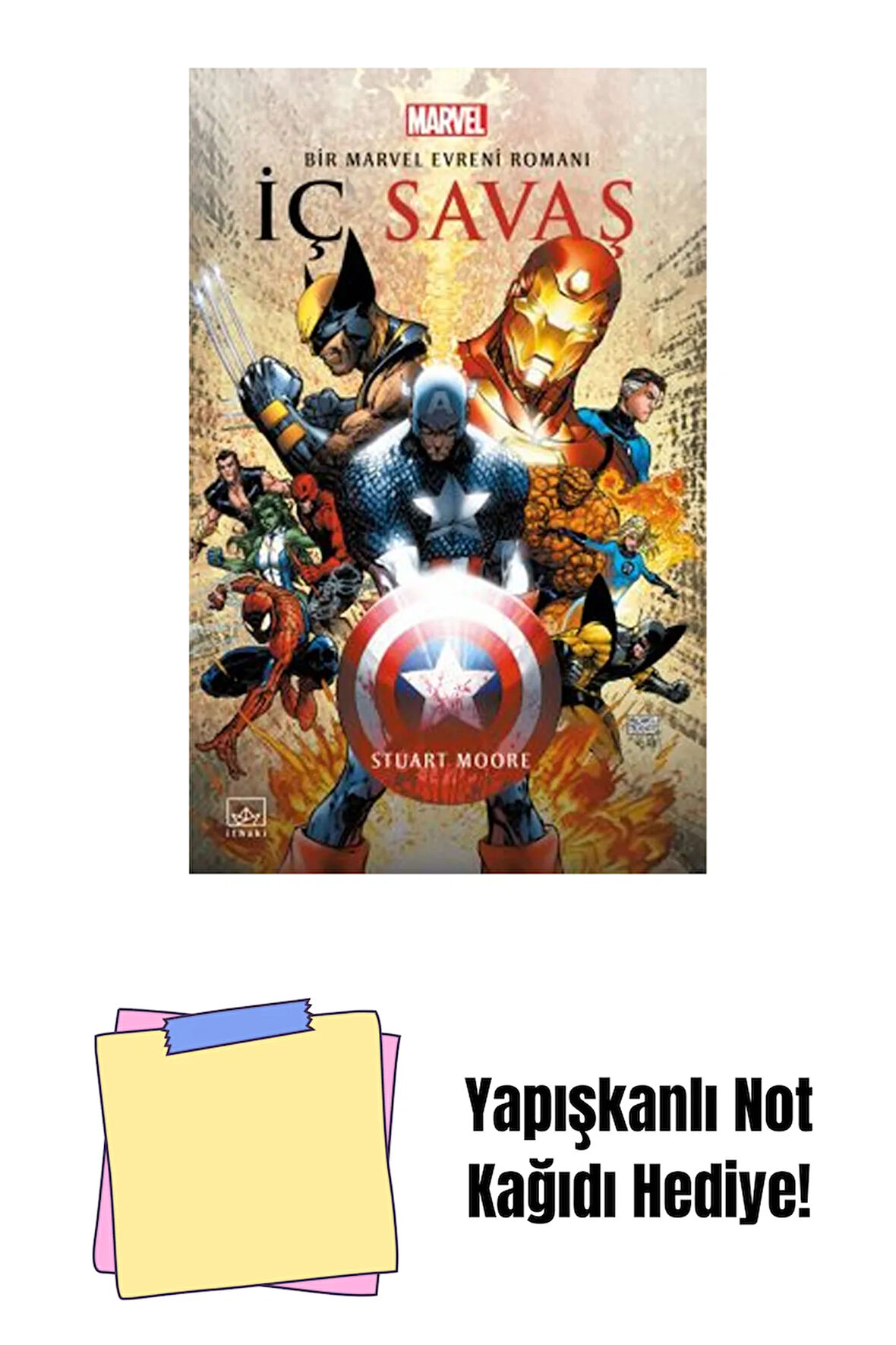 İç Savaş: Bir Marvel Evreni Roman + Yapışkanlı Not Kağıdı