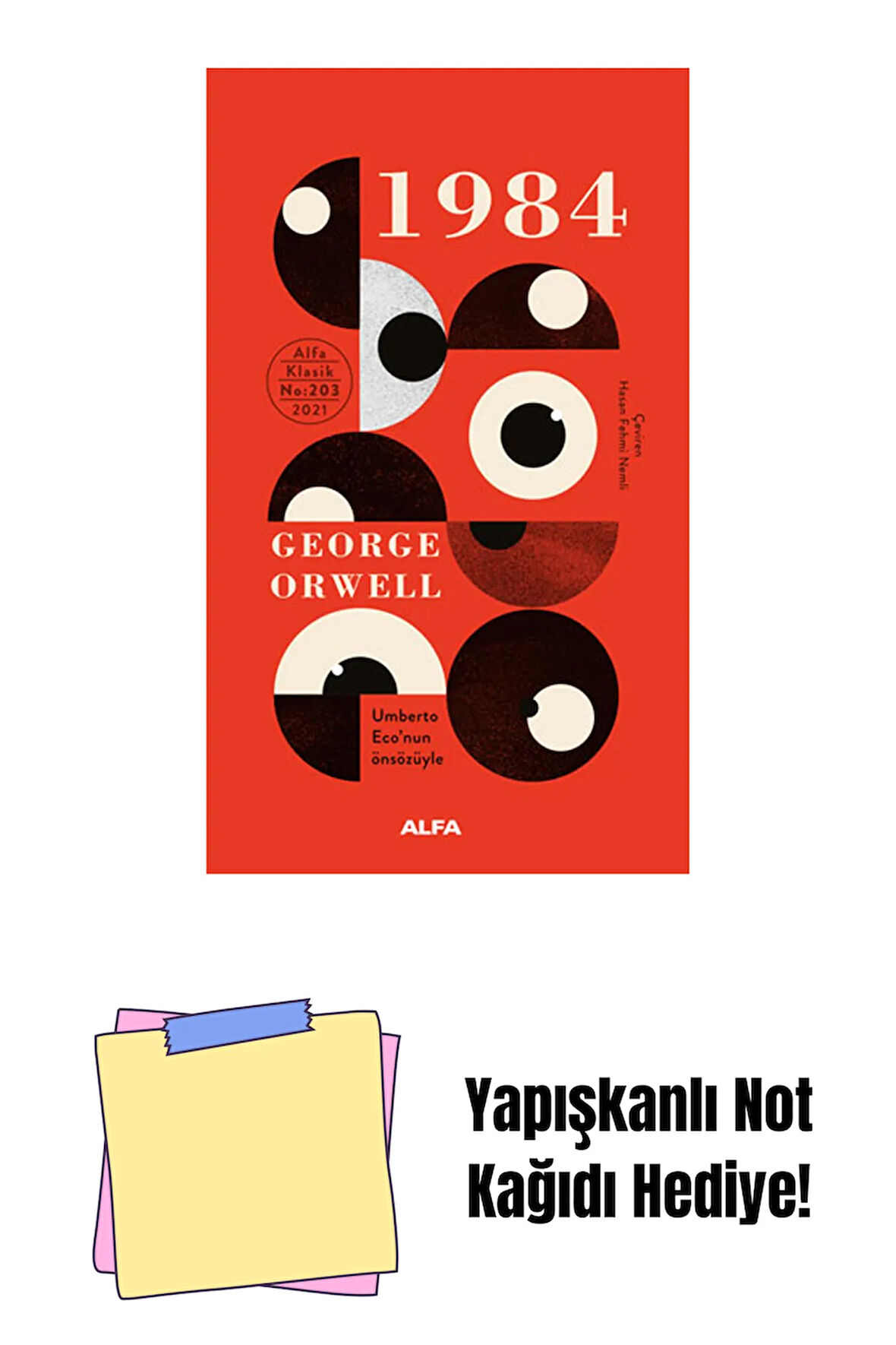 1984 + Yapışkanlı Not Kağıdı