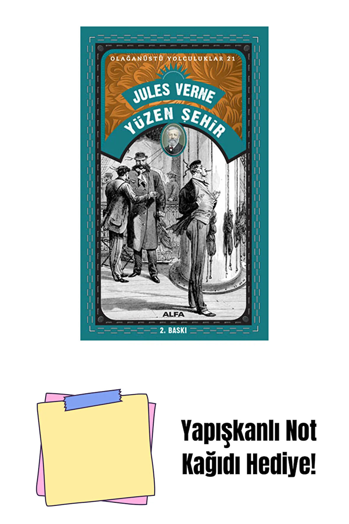 Yüzen Şehir + Yapışkanlı Not Kağıdı