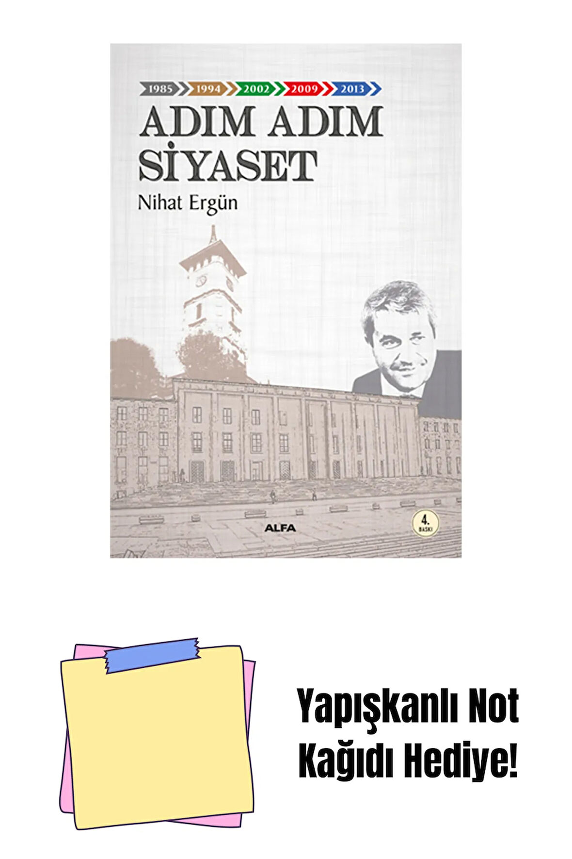 Adım Adım Siyaset + Yapışkanlı Not Kağıdı