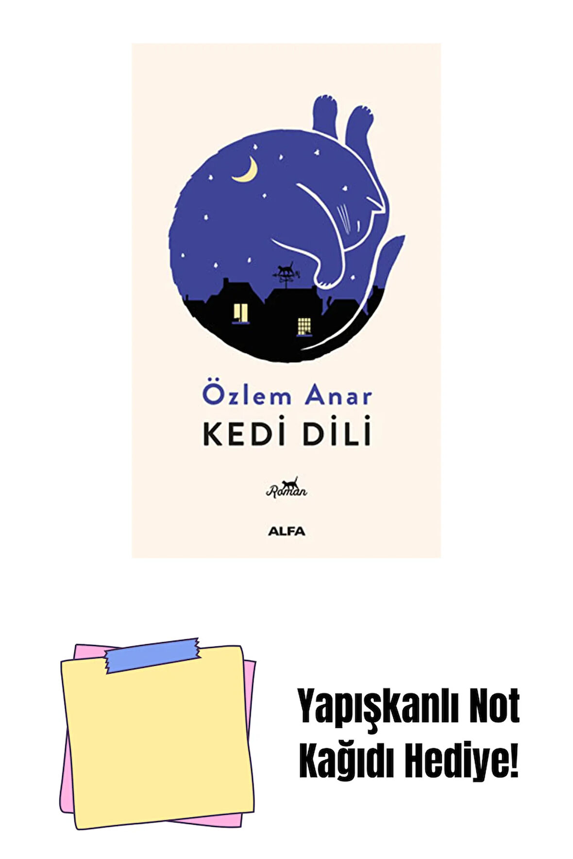 Kedi Dili + Yapışkanlı Not Kağıdı