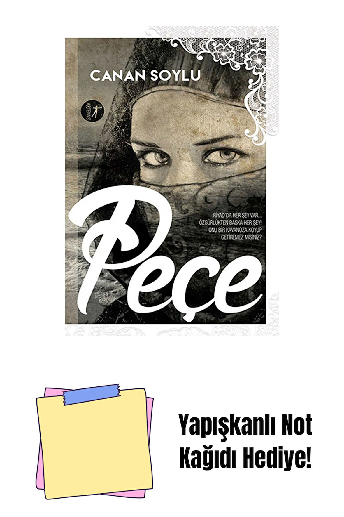 Peçe + Yapışkanlı Not Kağıdı