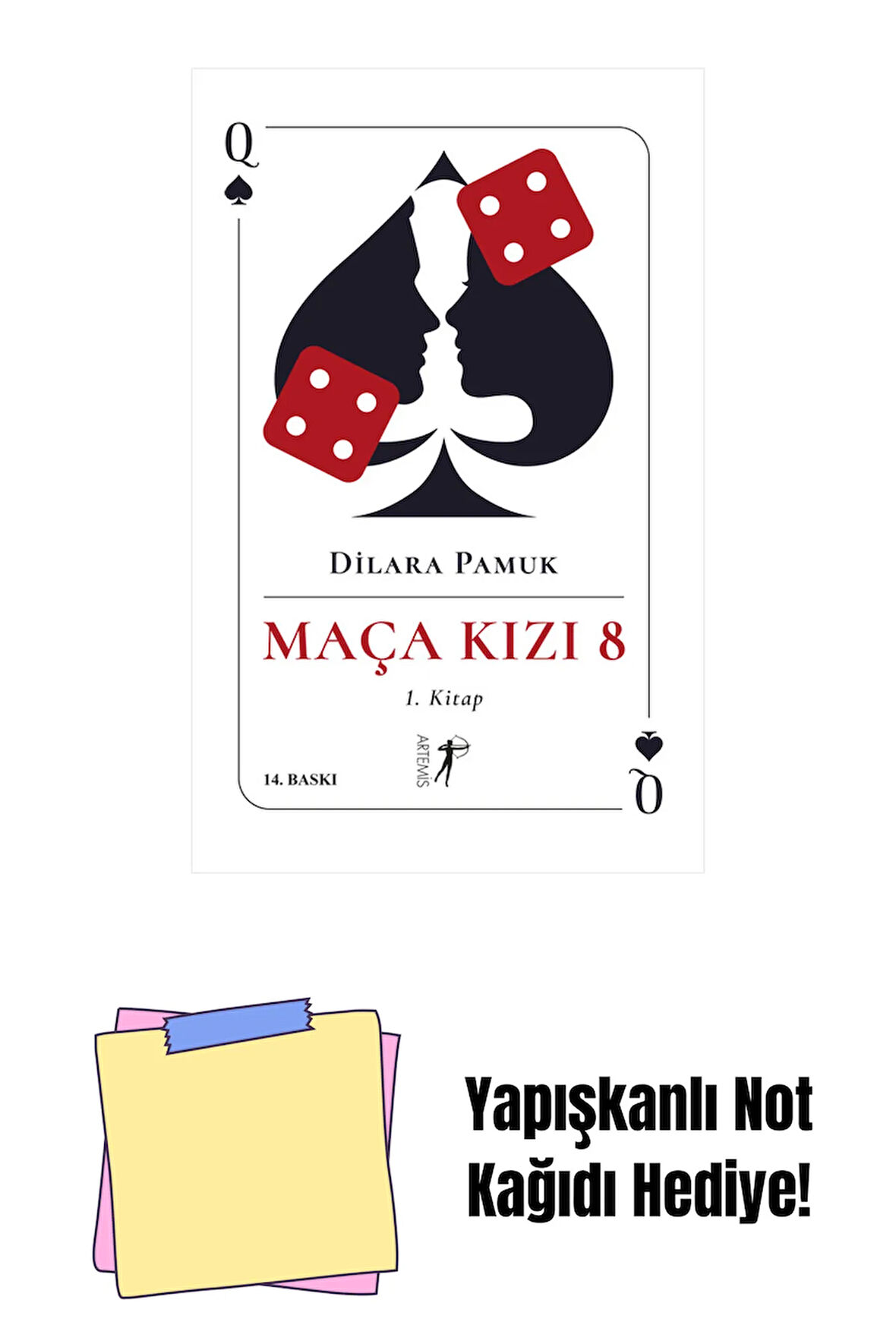 Maça Kızı 8 - 1. Kitap (Ciltli) + Yapışkanlı Not Kağıdı