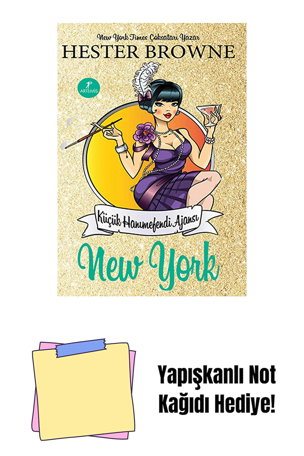 New York + Yapışkanlı Not Kağıdı