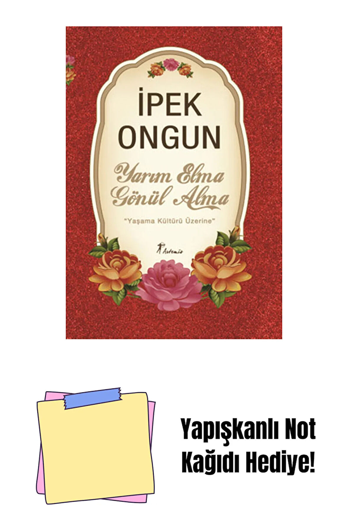 Yarım Elma Gönül Alma + Yapışkanlı Not Kağıdı