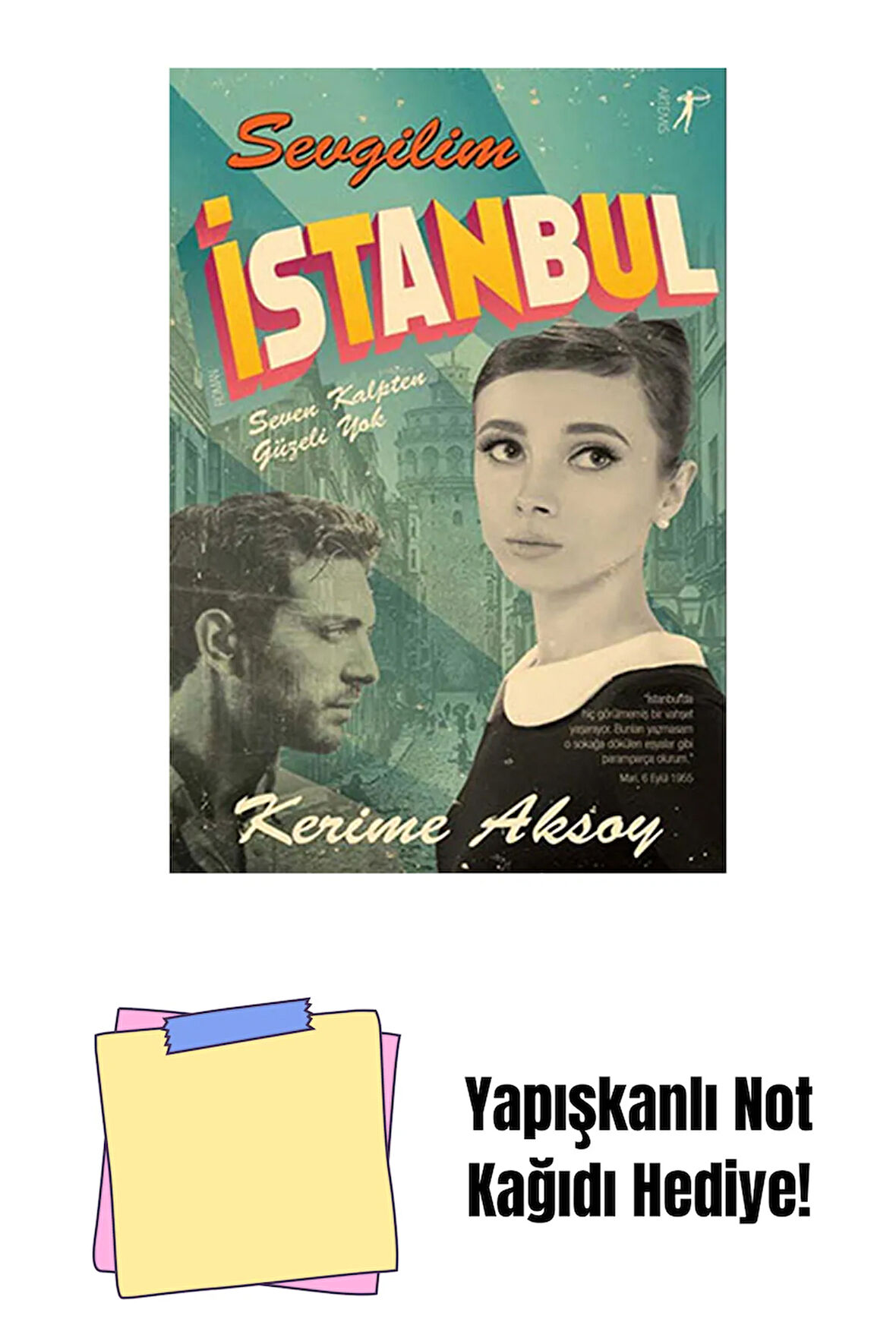 Sevgilim İstanbul + Yapışkanlı Not Kağıdı