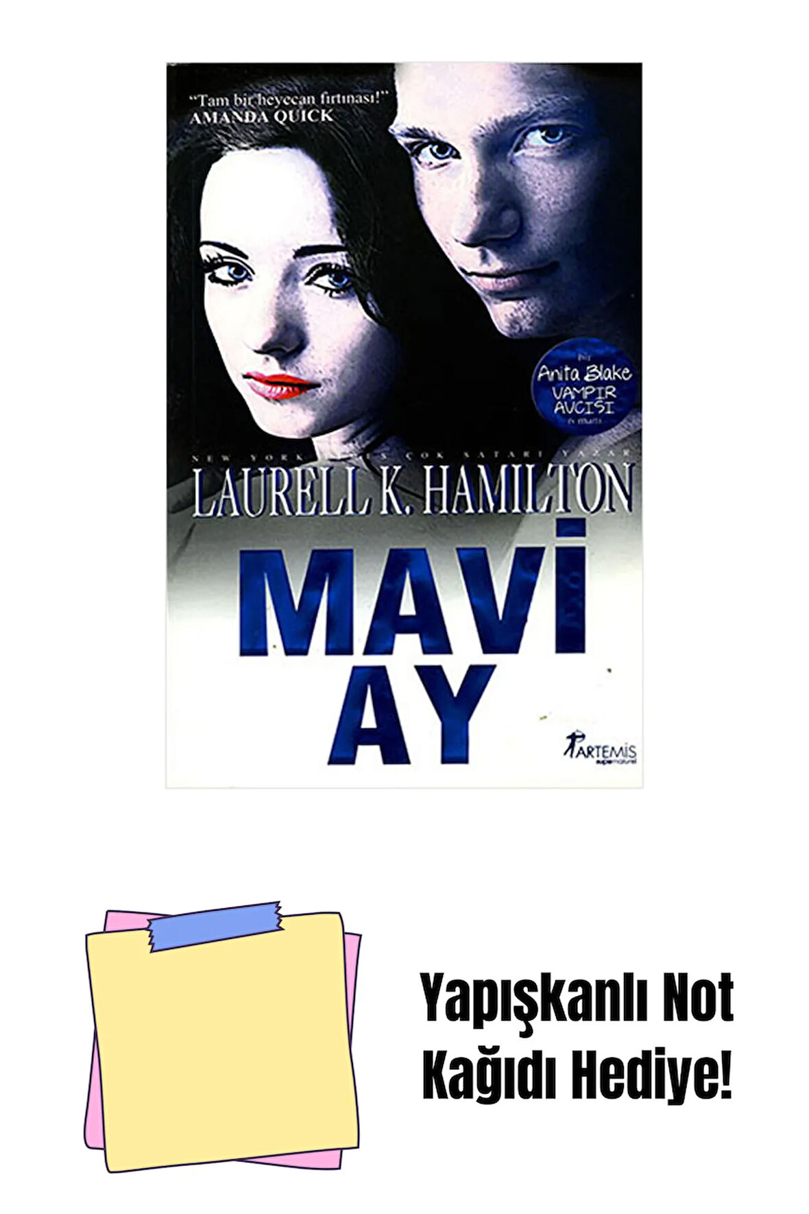 Mavi Ay + Yapışkanlı Not Kağıdı
