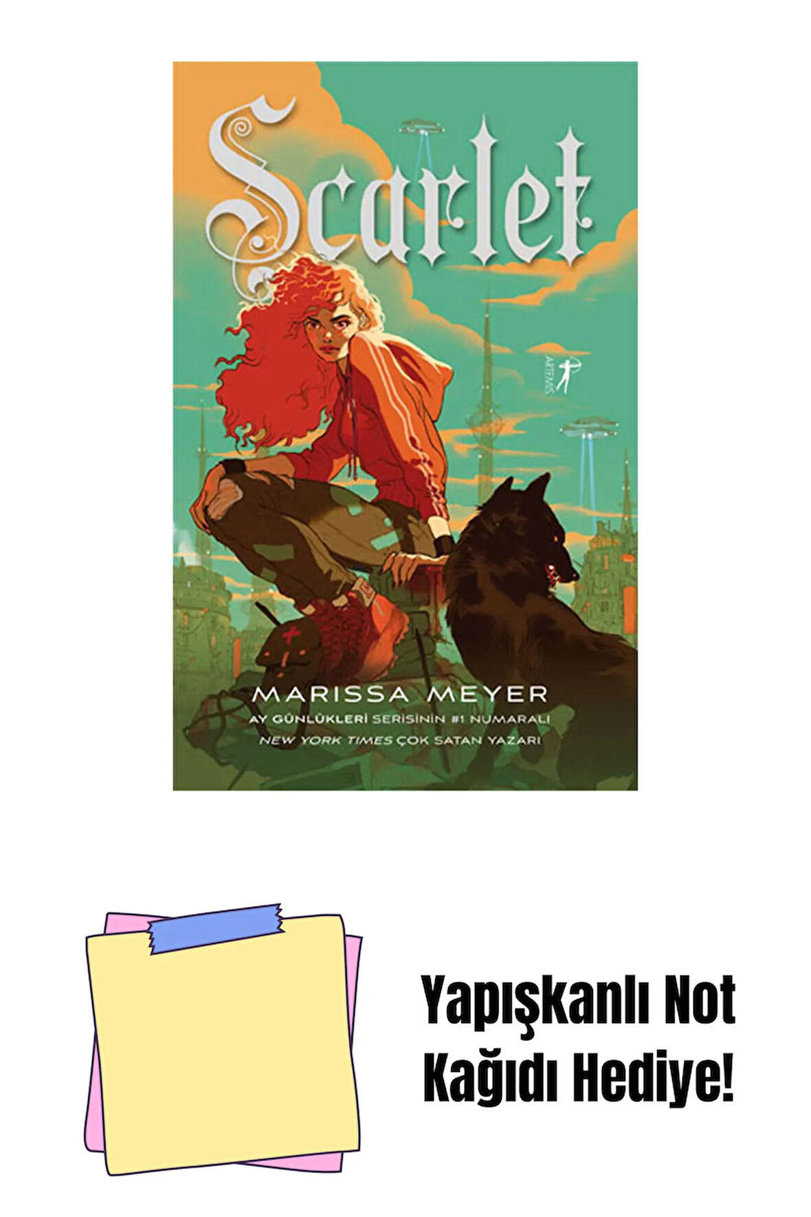 Scarlet + Yapışkanlı Not Kağıdı