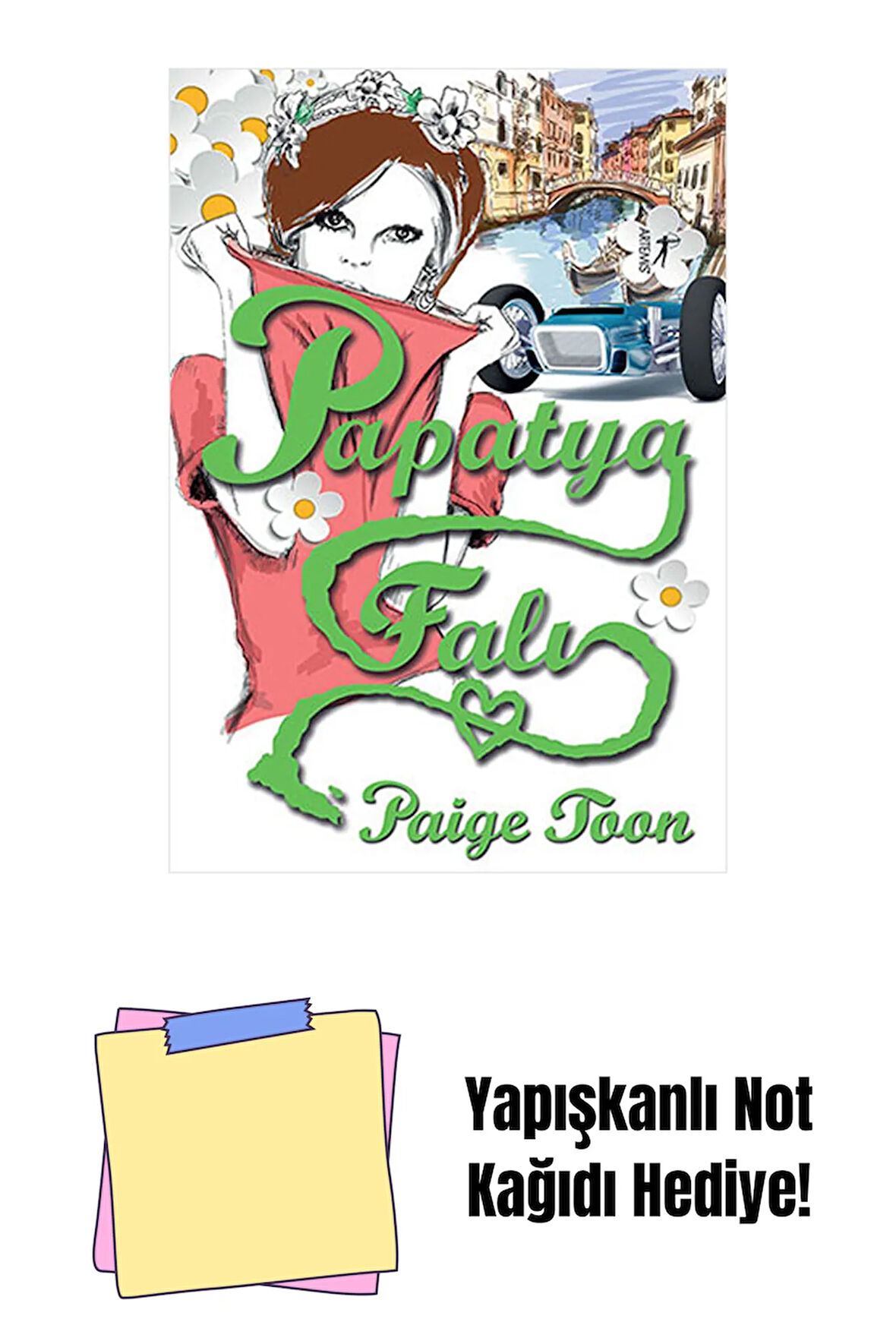 Papatya Falı + Yapışkanlı Not Kağıdı