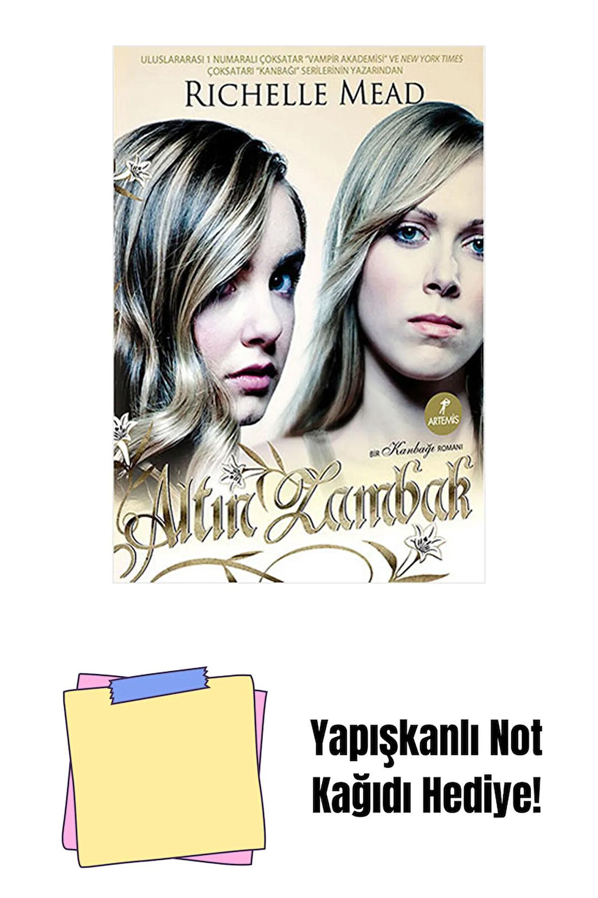 Altın Zambak + Yapışkanlı Not Kağıdı