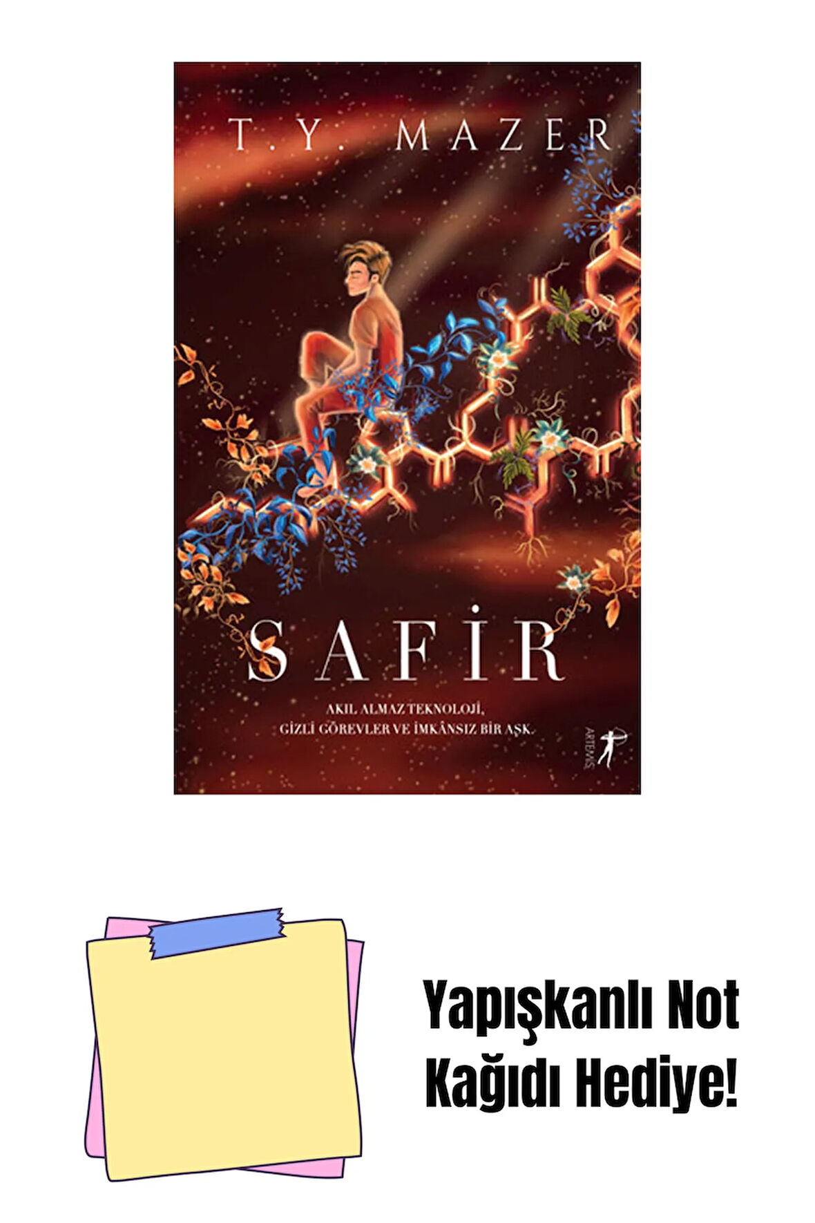 Safir + Yapışkanlı Not Kağıdı