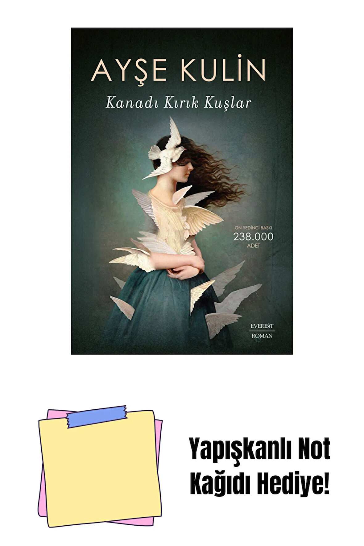 Kanadı Kırık Kuşlar + Yapışkanlı Not Kağıdı