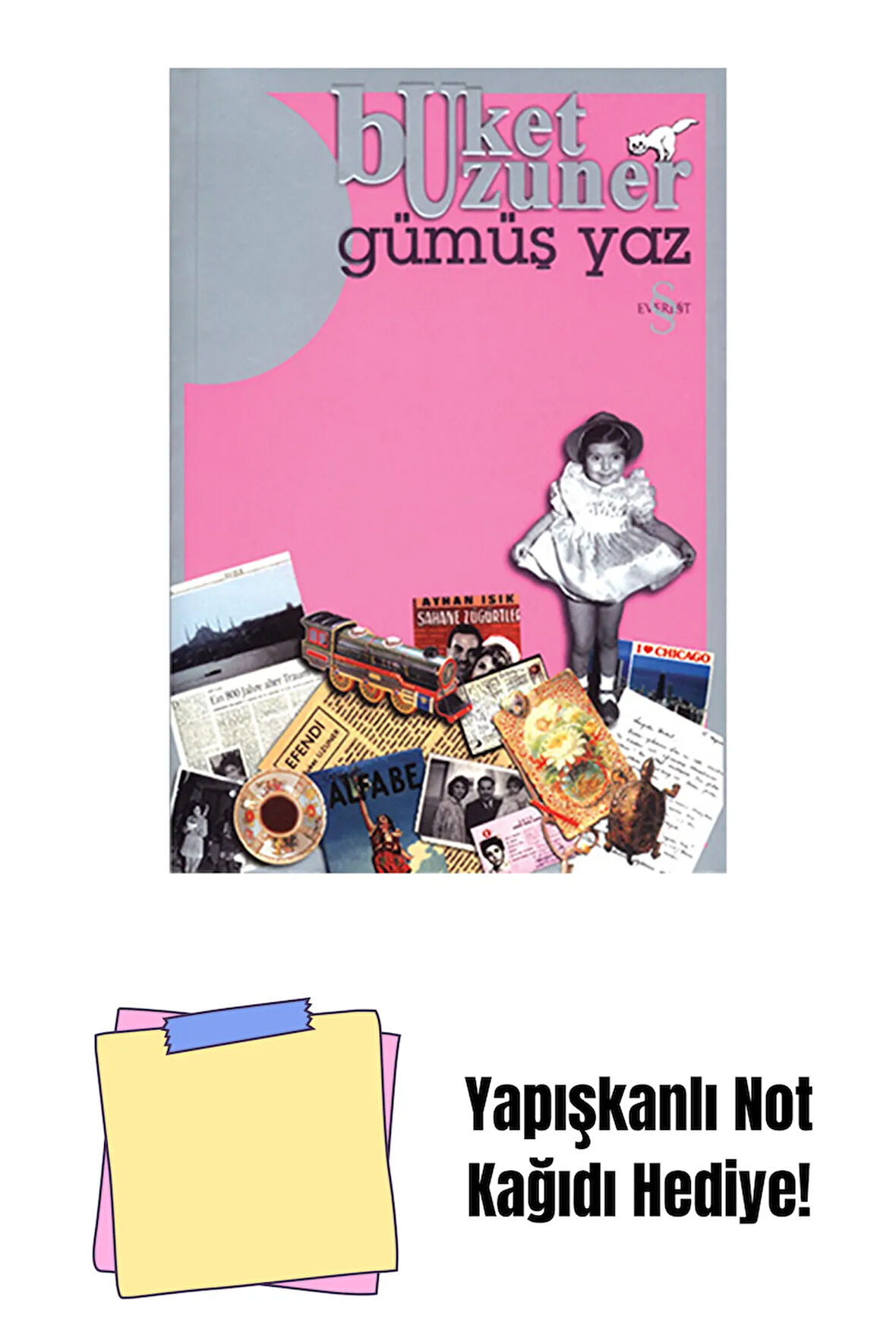 Gümüş Yaz Gümüş Kız Koleksiyon + Yapışkanlı Not Kağıdı