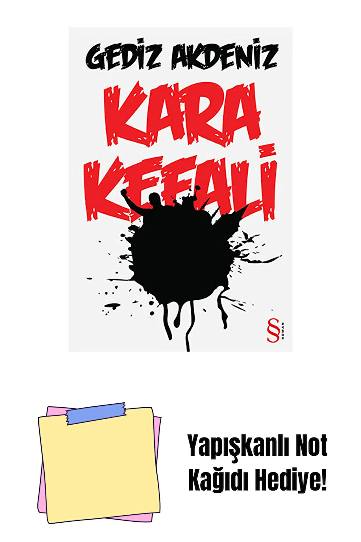 Kara Kefali + Yapışkanlı Not Kağıdı