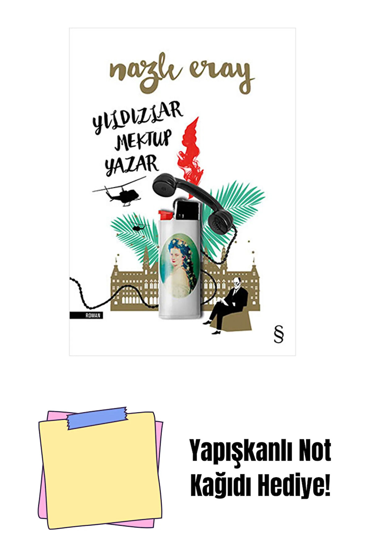 Yıldızlar Mektup Yazar + Yapışkanlı Not Kağıdı