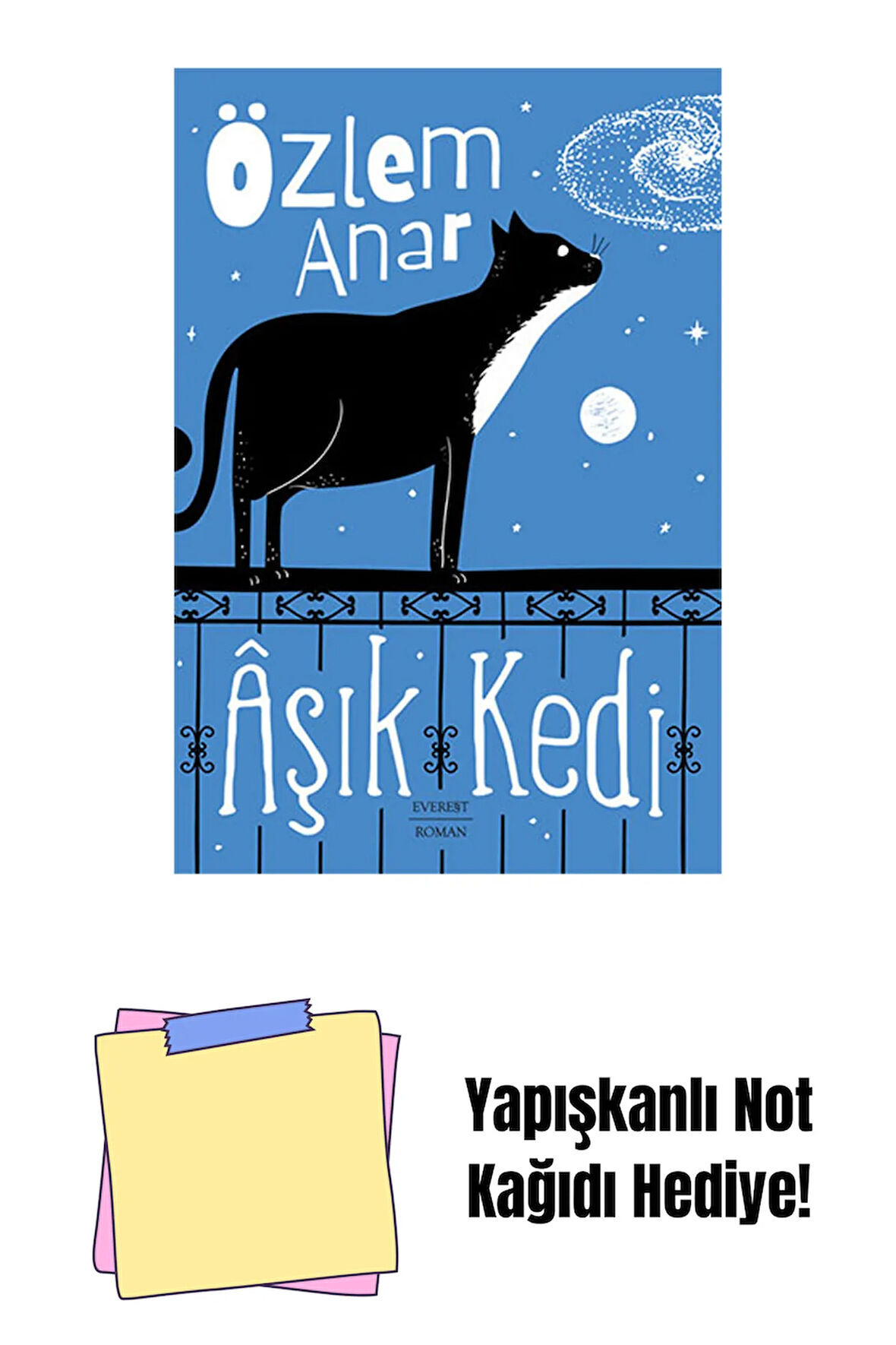 Âşık Kedi + Yapışkanlı Not Kağıdı