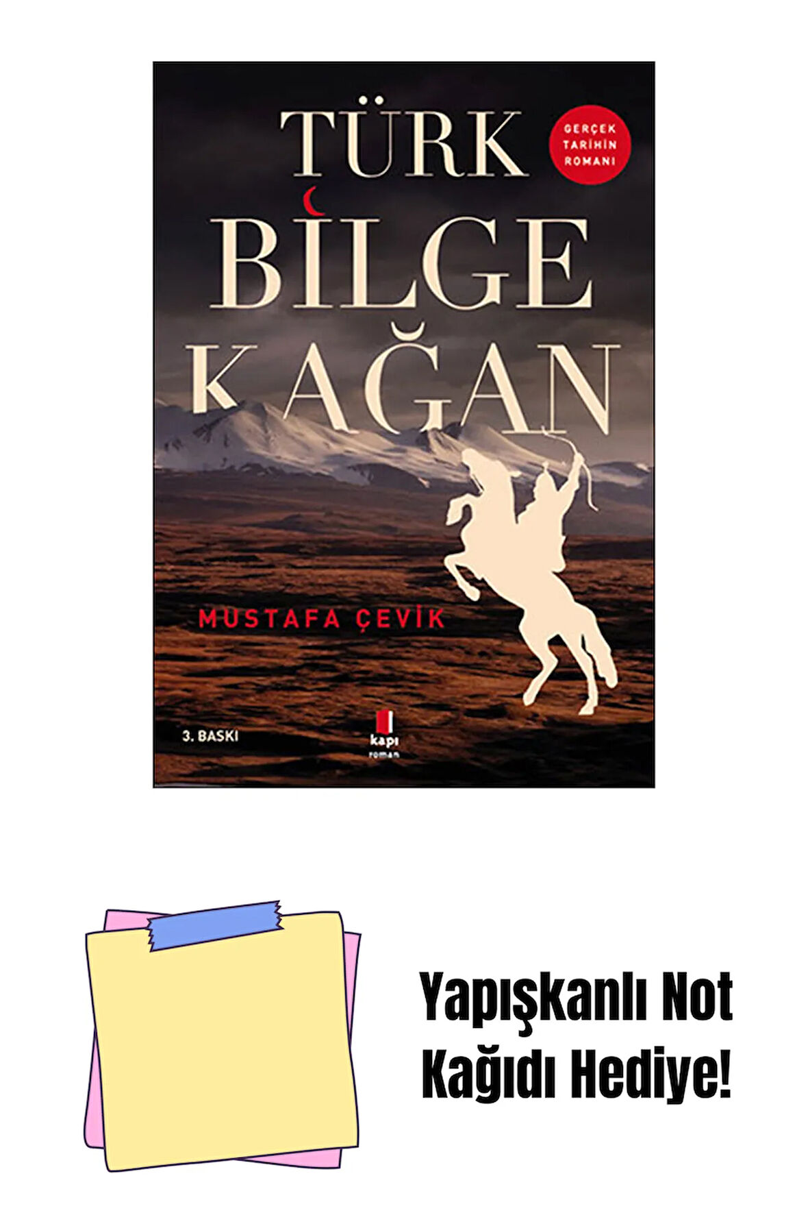 Türk Bilge Kağan + Yapışkanlı Not Kağıdı