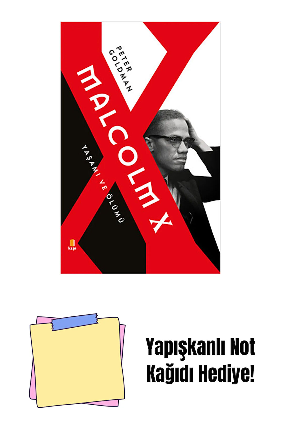 Malcolm X + Yapışkanlı Not Kağıdı
