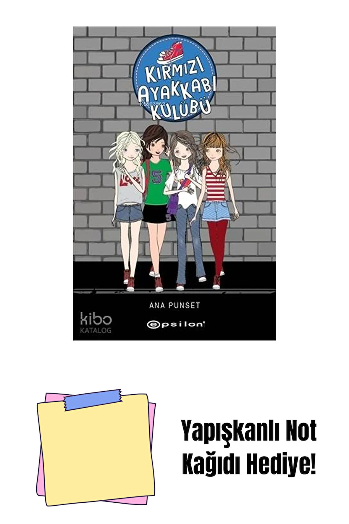 Kırmızı Ayakkabı Kulübü + Yapışkanlı Not Kağıdı